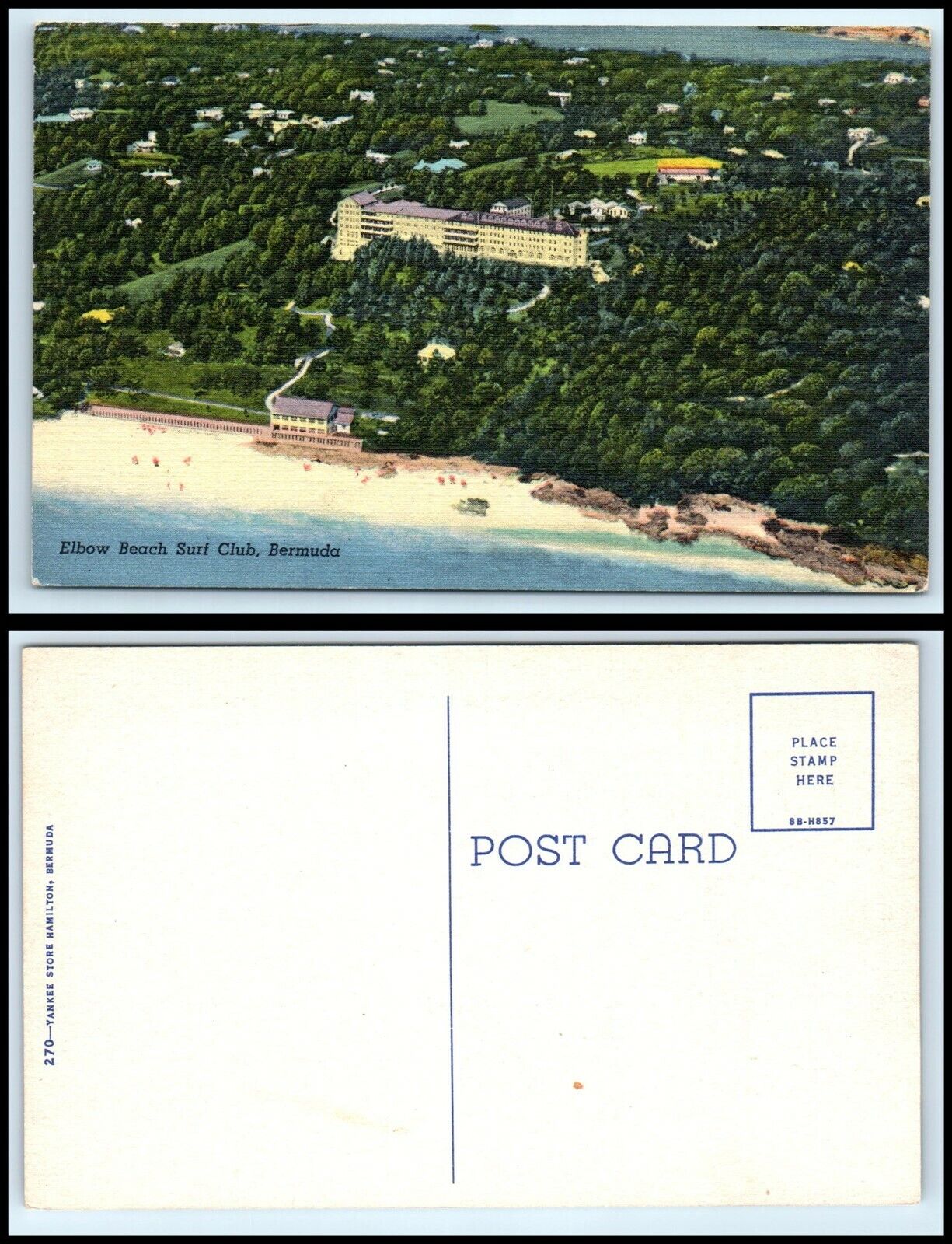 BERMUDA Postcard - Elbow Beach Surf Club FC