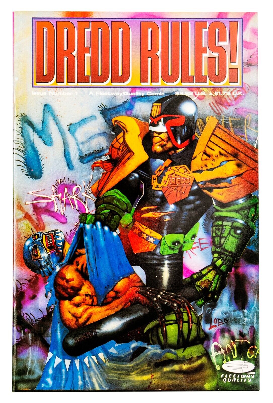 Dredd Rules #1 (1991 Fleetway/Quality Comics) Simon Bisley Painted Cover NM