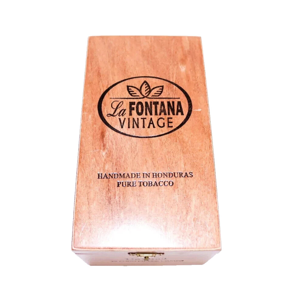 La Fontana Vintage Davinci Empty Wooden Cigar Box 7.5\