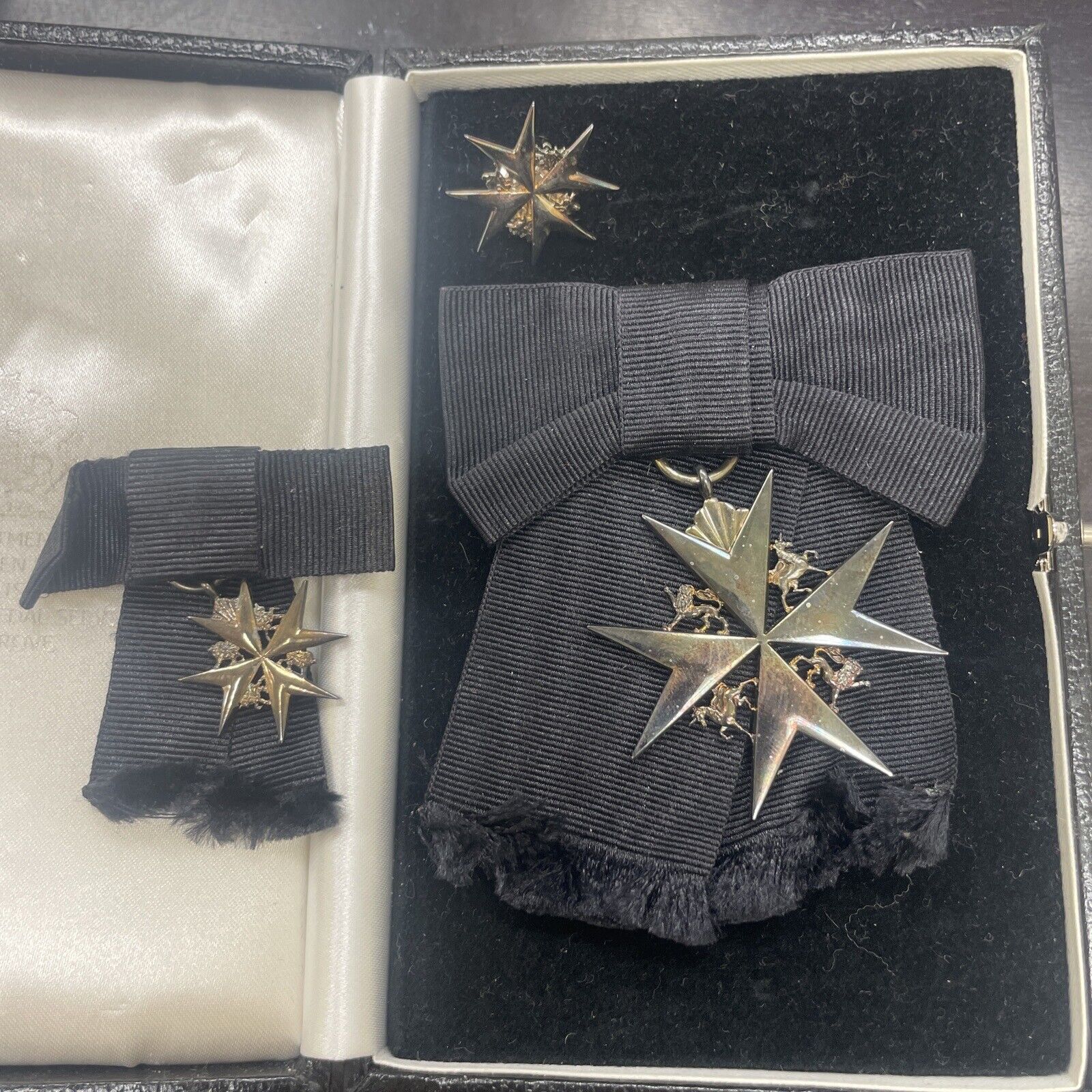 WW1 Era Officer Of The Order of St. John of Jerusalem Miniature Medal 3 Sizes