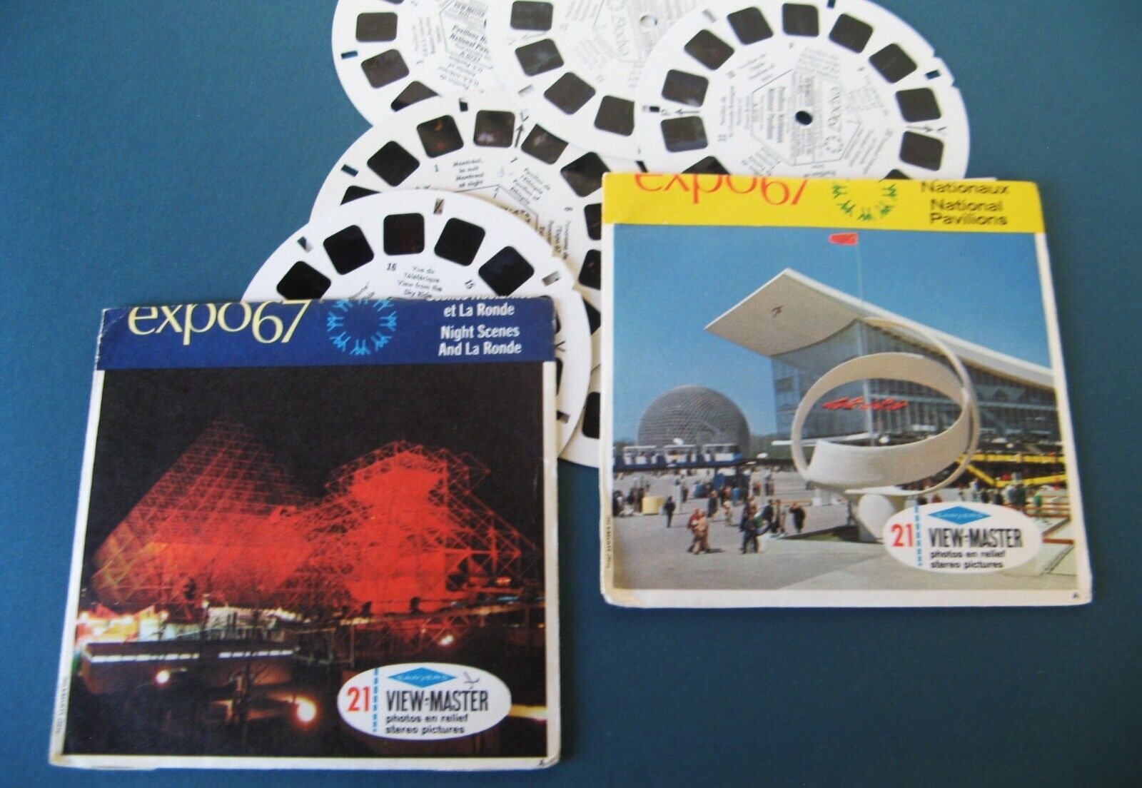 🐸View-Master EXPO 67 - Both Day A073 & Night A074 6 reels TESTED
