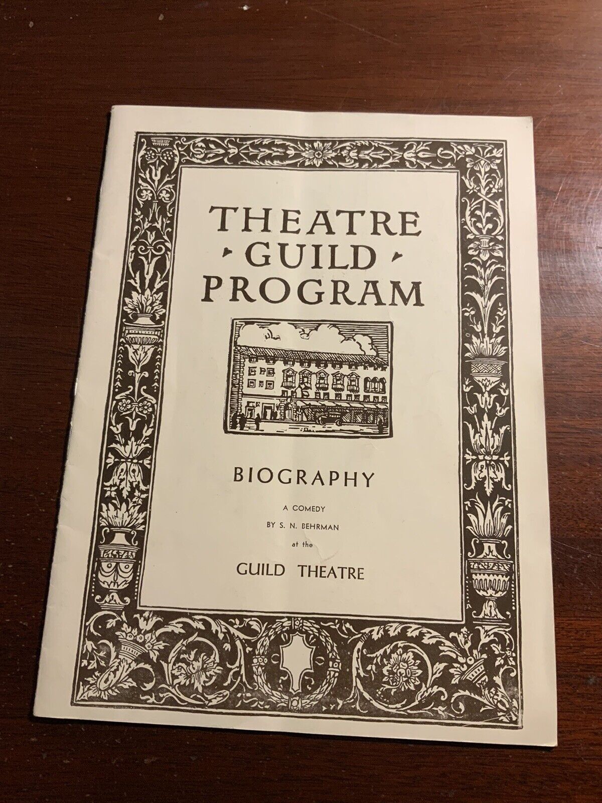 American Dream Guild Theatre Biography S N Behrman Program NYC December 1932 Ads