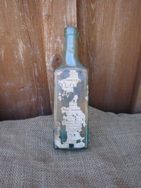antique HAMILTON BLOOD medicine Dansville N.Y. bottle
