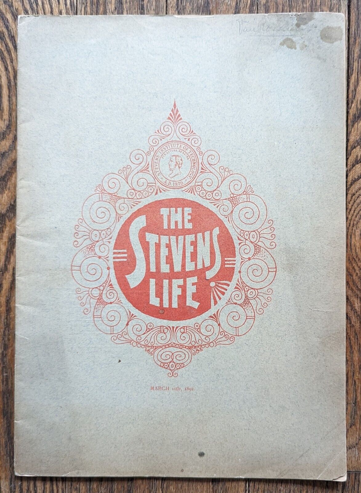 1892 Stevens Institute Technology Student Life Magazine Hoboken NJ Brooks Brothr