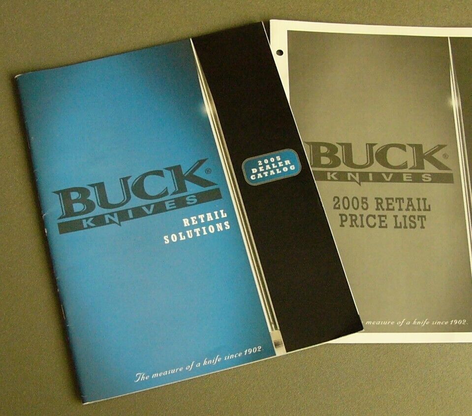 Buck Knives 2005 Catalog(40 pages)  Dealers Price List with retail (6 pages)