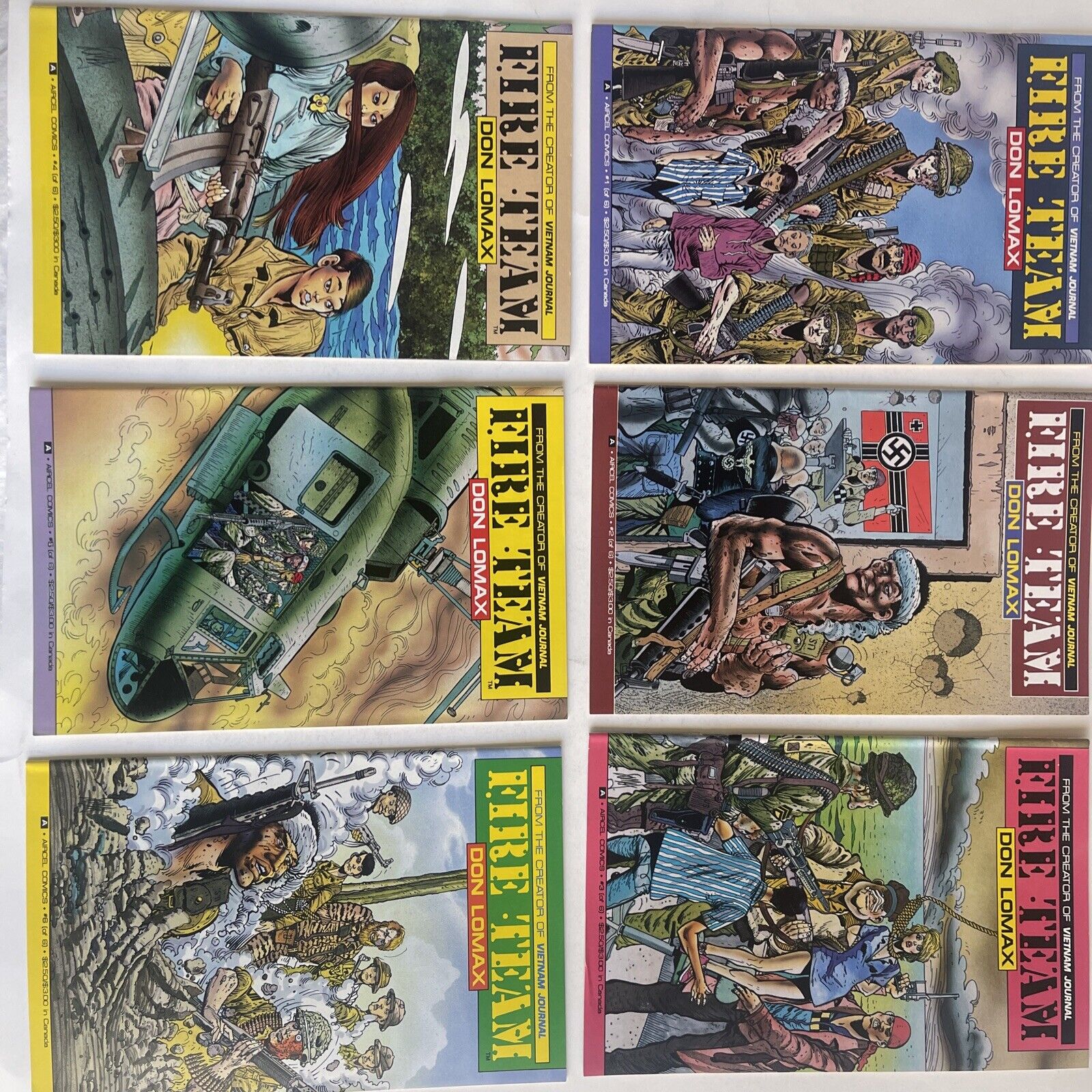 Fire Team Don Lomax Aircel 1 2  3 4 5 6 lot  War Zombies complete set