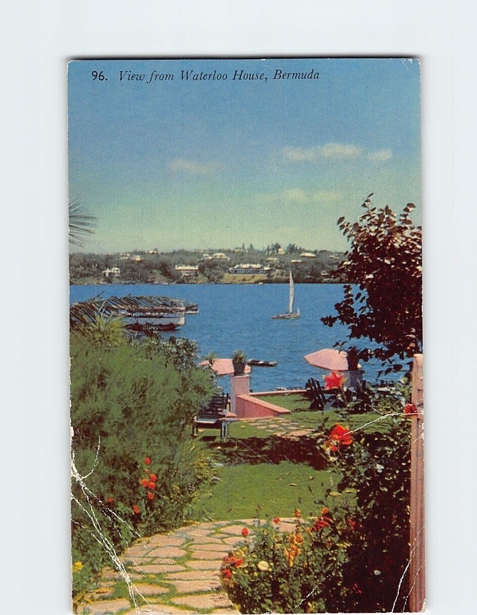 Postcard View from the Waterloo House Bermuda British Overseas Territories