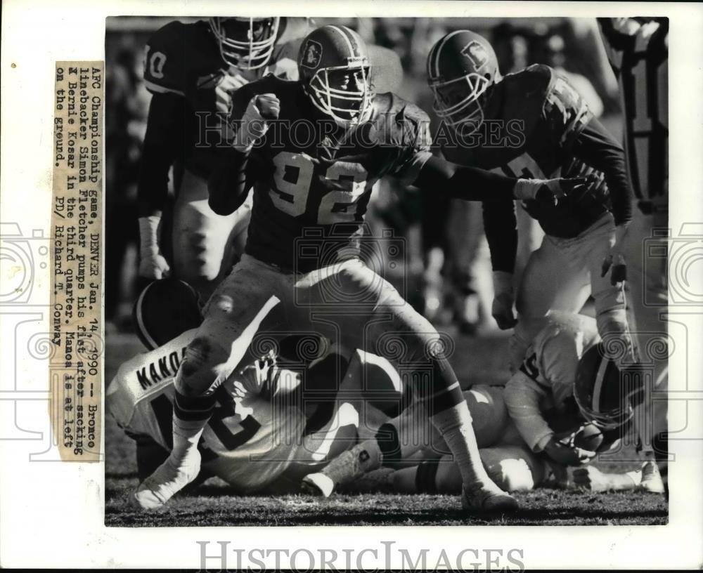 1990 Press Photo AFC Championship Game, Denver Colorado - cvb61746