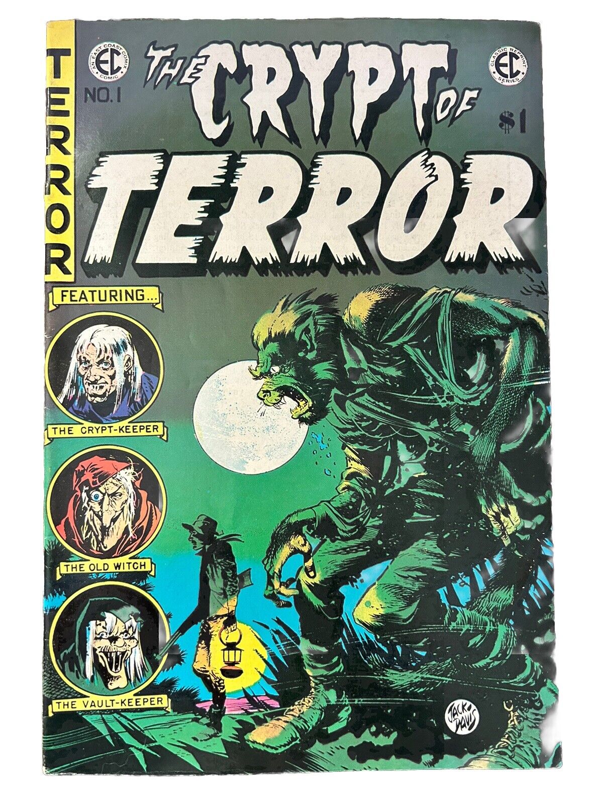 EC Classic Reprint No. 1, THE CRYPT OF TERROR No. 1 (1973) VG