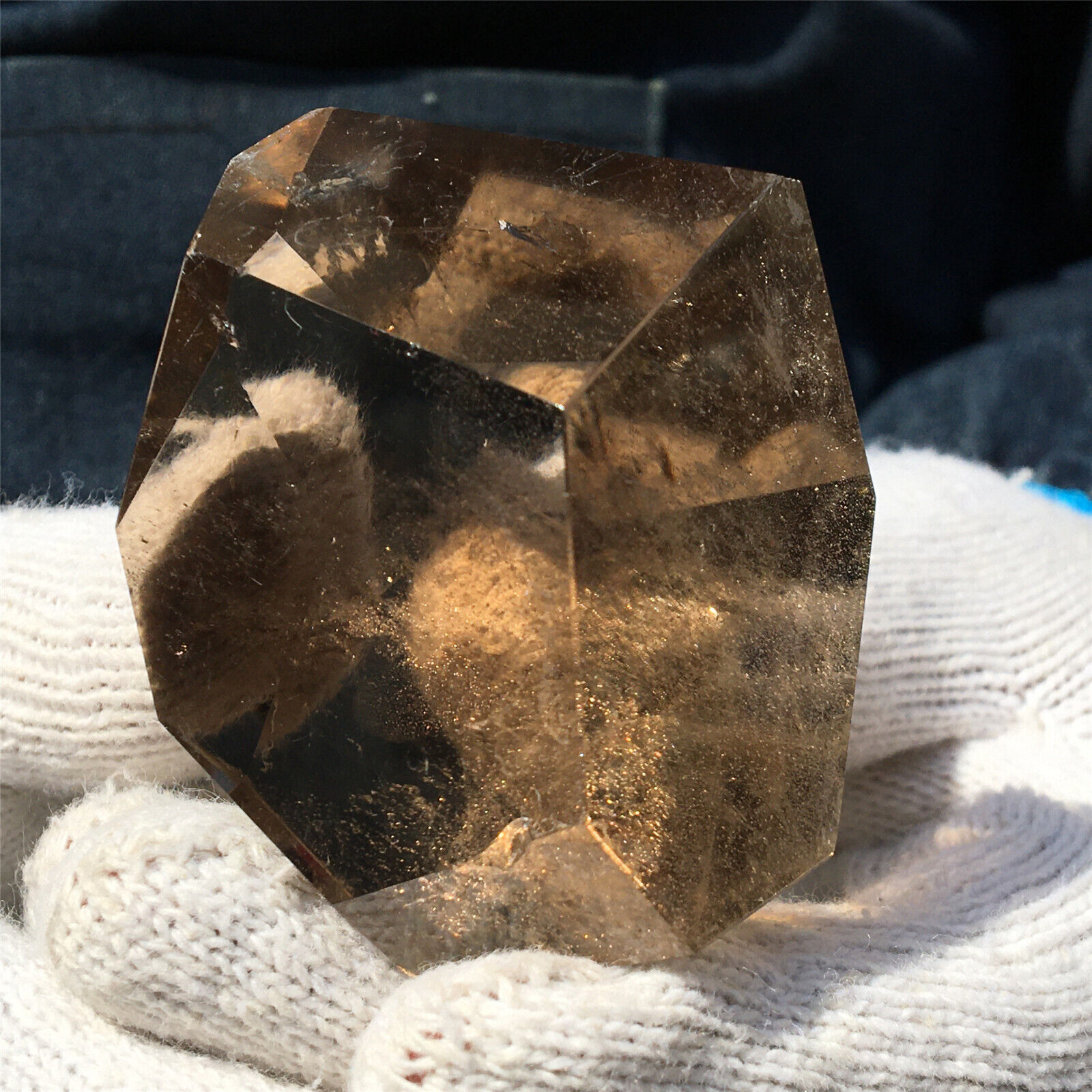 140g top！ Natural smoky Quartz Crystal specimen Healing MXL1319