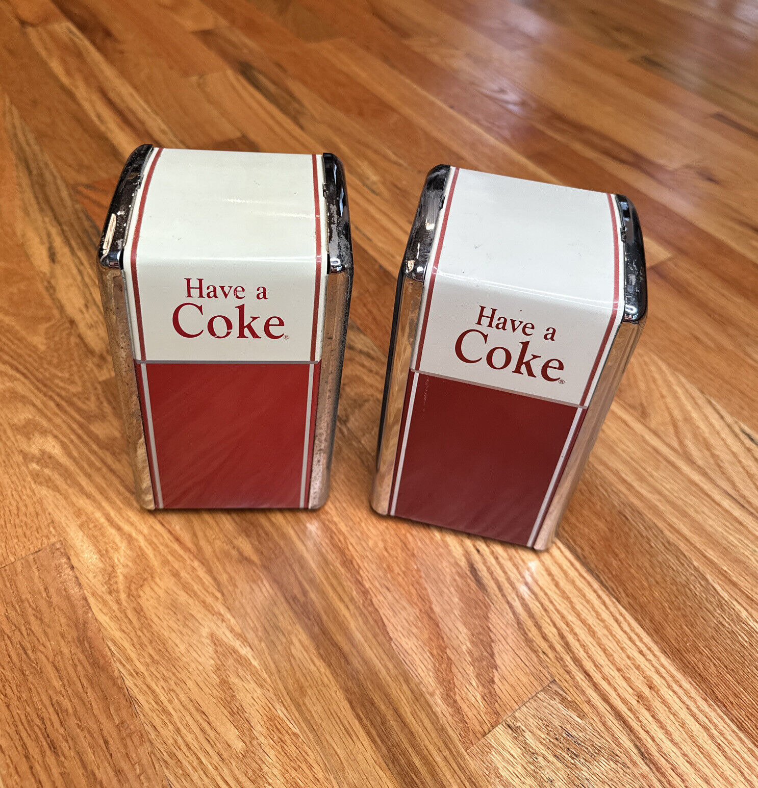 Vintage 1992 Coco-Cola Napkin Dispenser LOT OF 2 Have A Coke