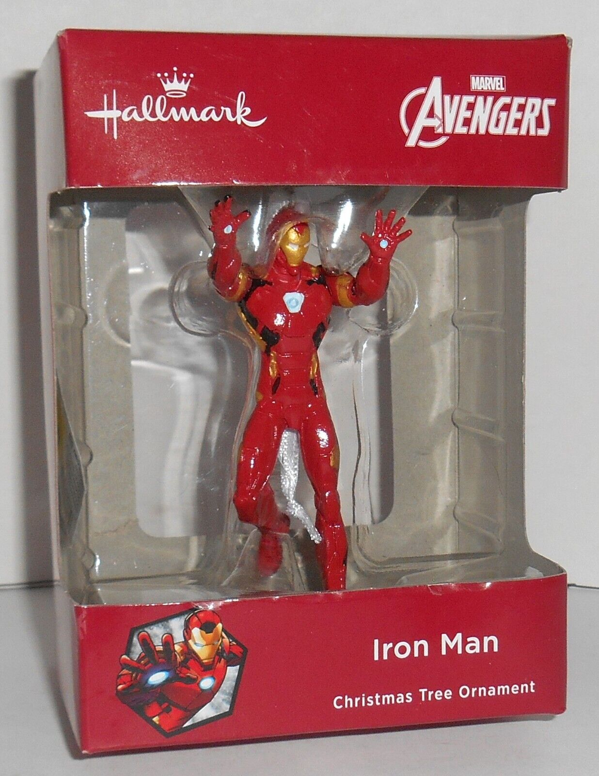 Hallmark Avengers IRON MAN 2018 Christmas Ornament New In  Box With Tiny Tear
