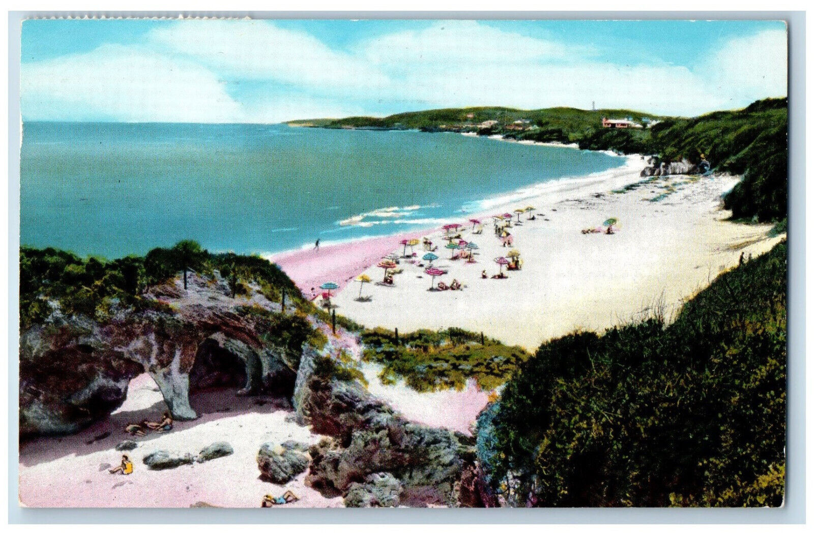 Tuckers Town Bermuda Postcard Castle Harbour Hotel Mid-Ocean Club 1959