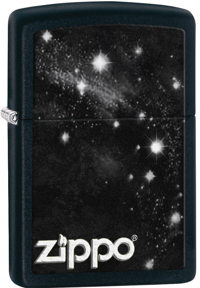 Zippo Galaxy Black Matte Windproof Lighter 28433 New