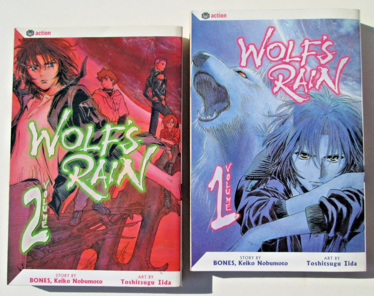 Wolf\'s Rain English Manga Volumes #1-2 Complete Set by BONES/Keiko Nobumoto VIZ