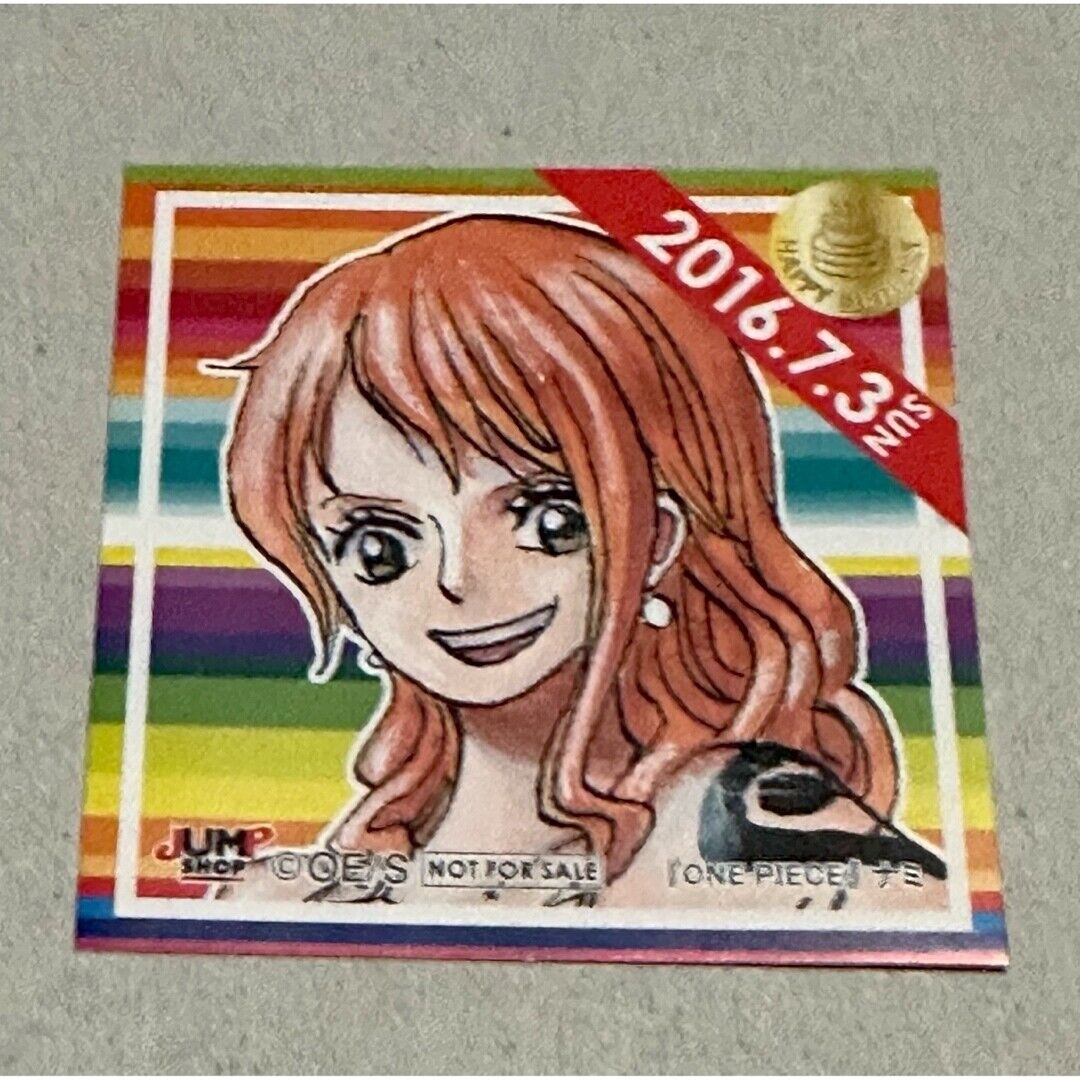 One Piece Nami Jump Shop 365 Days Sticker Novelty 2016 7/3