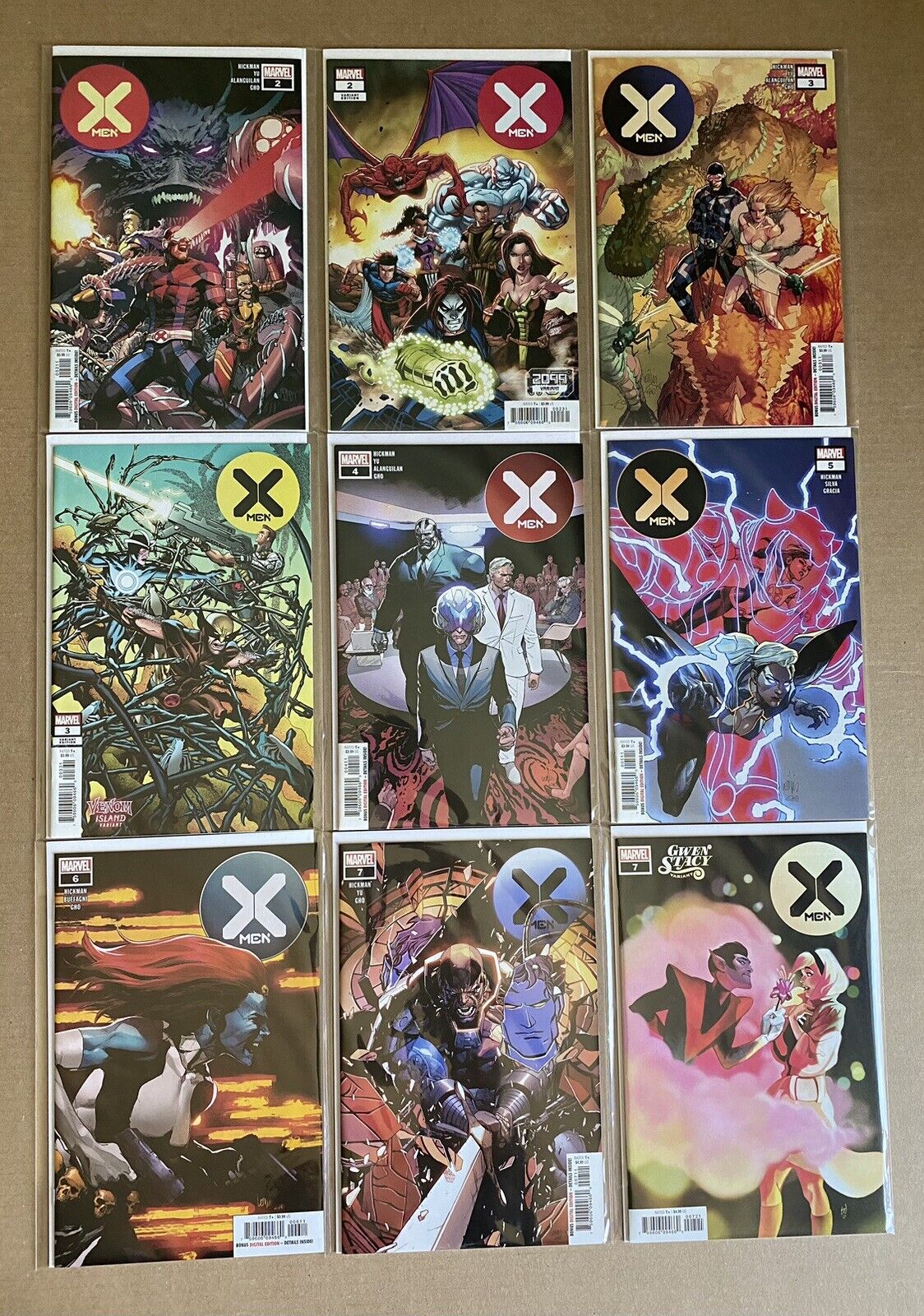 Lot of 9 Comic Books X-Men 2020 #2 3 4 5 6 7 Variant 2 2099 3 Venom 7 Gwen Stacy