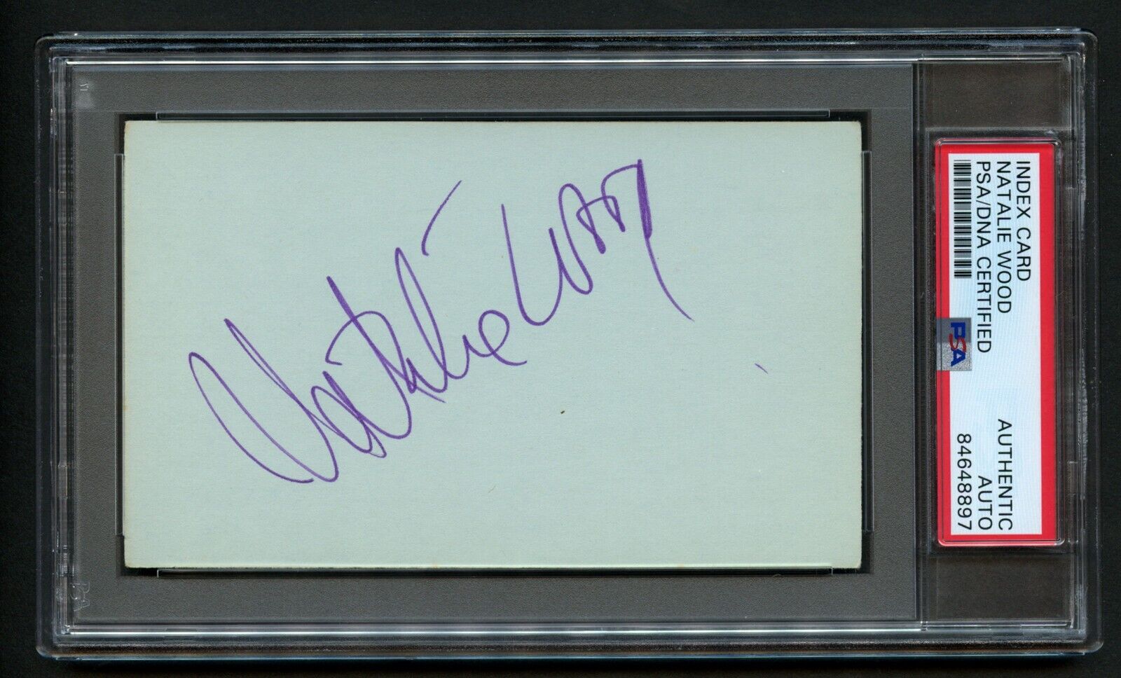 Natalie Wood signed autograph auto Vintage 3x5 Actress Rebel Without a Cause PSA