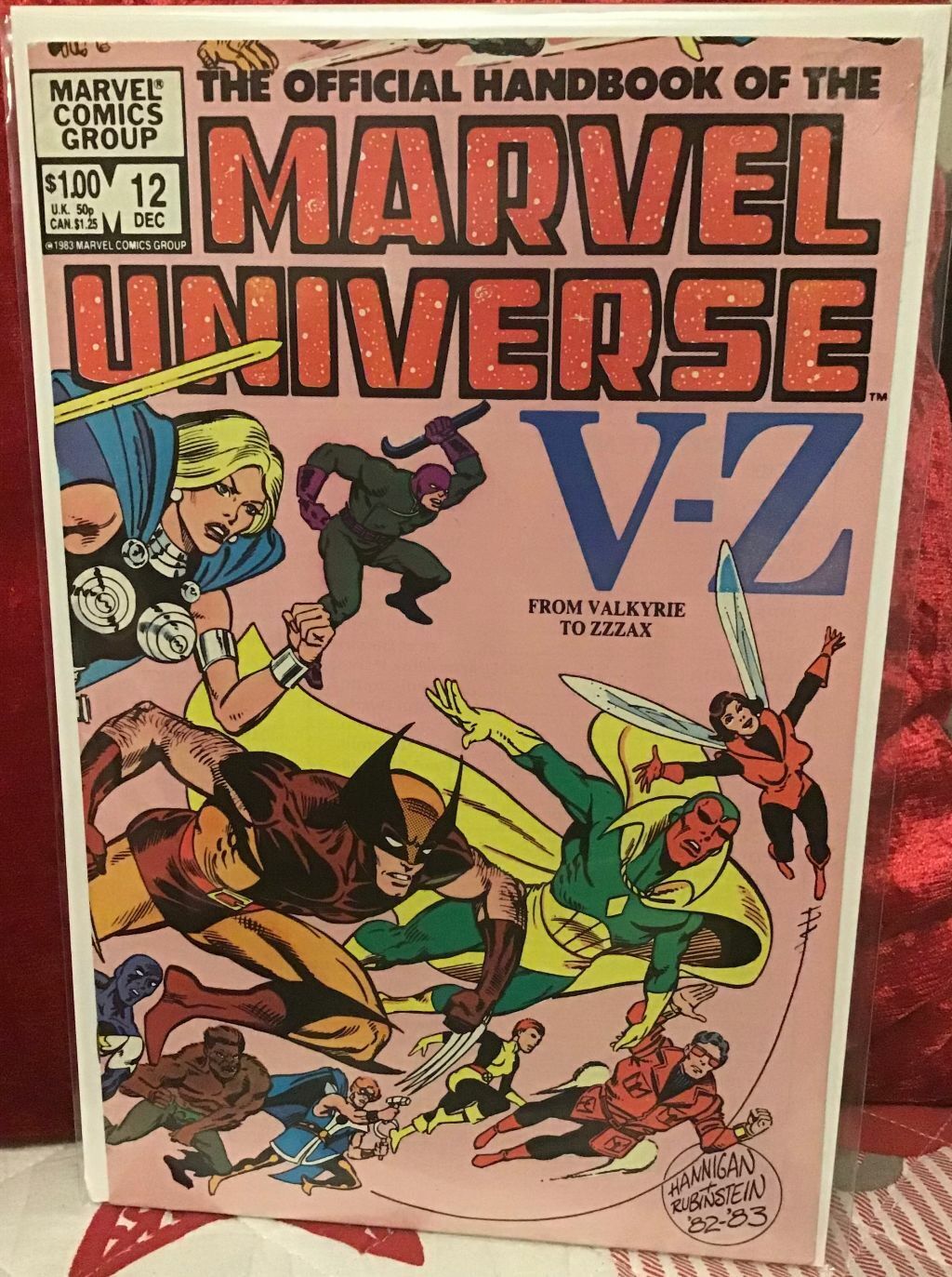 1983 Marvel Comics Group The Official Handbook of The Marvel Universe #12
