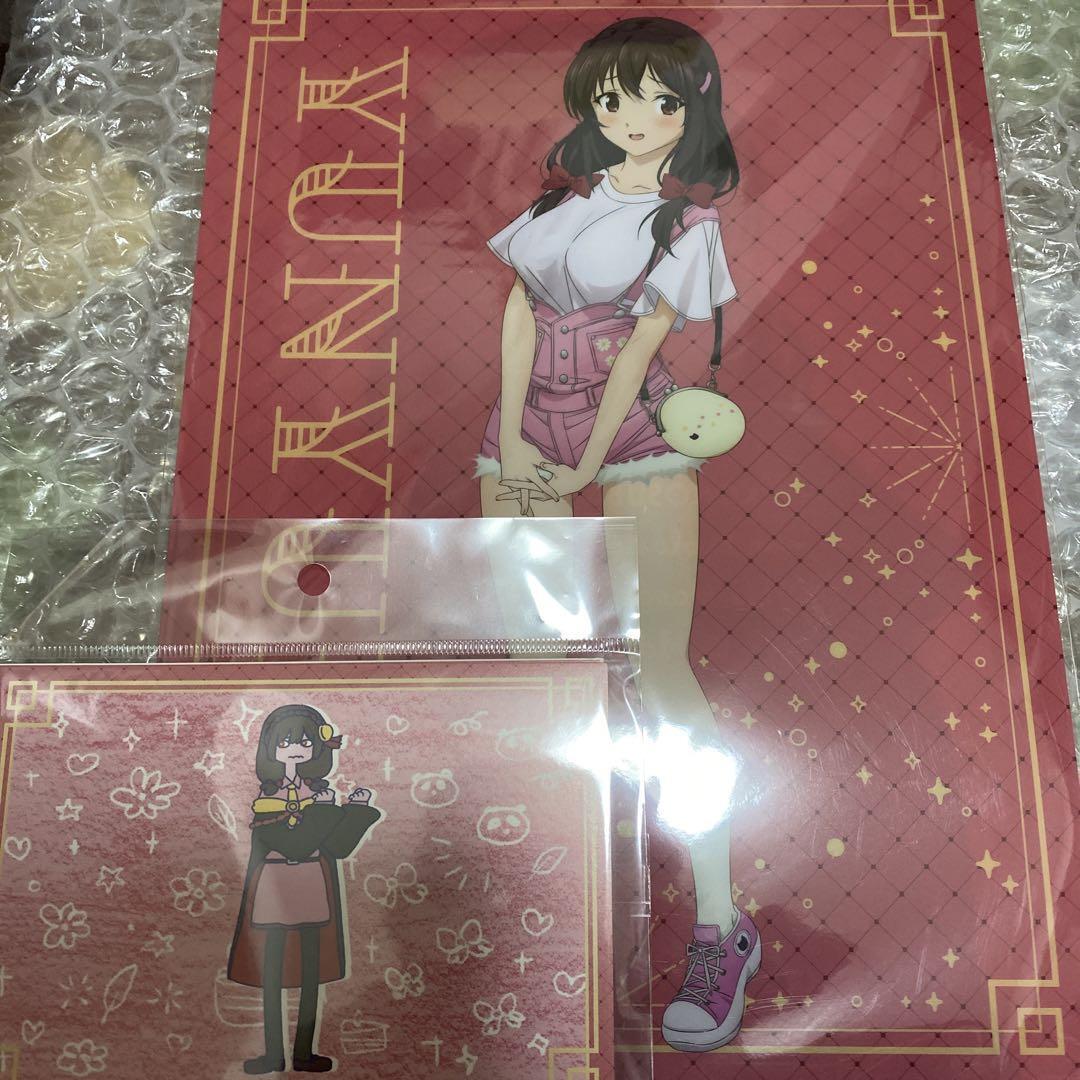 Konosuba A4 Clear File 5 Postcards Yunyun Set Japan Anime