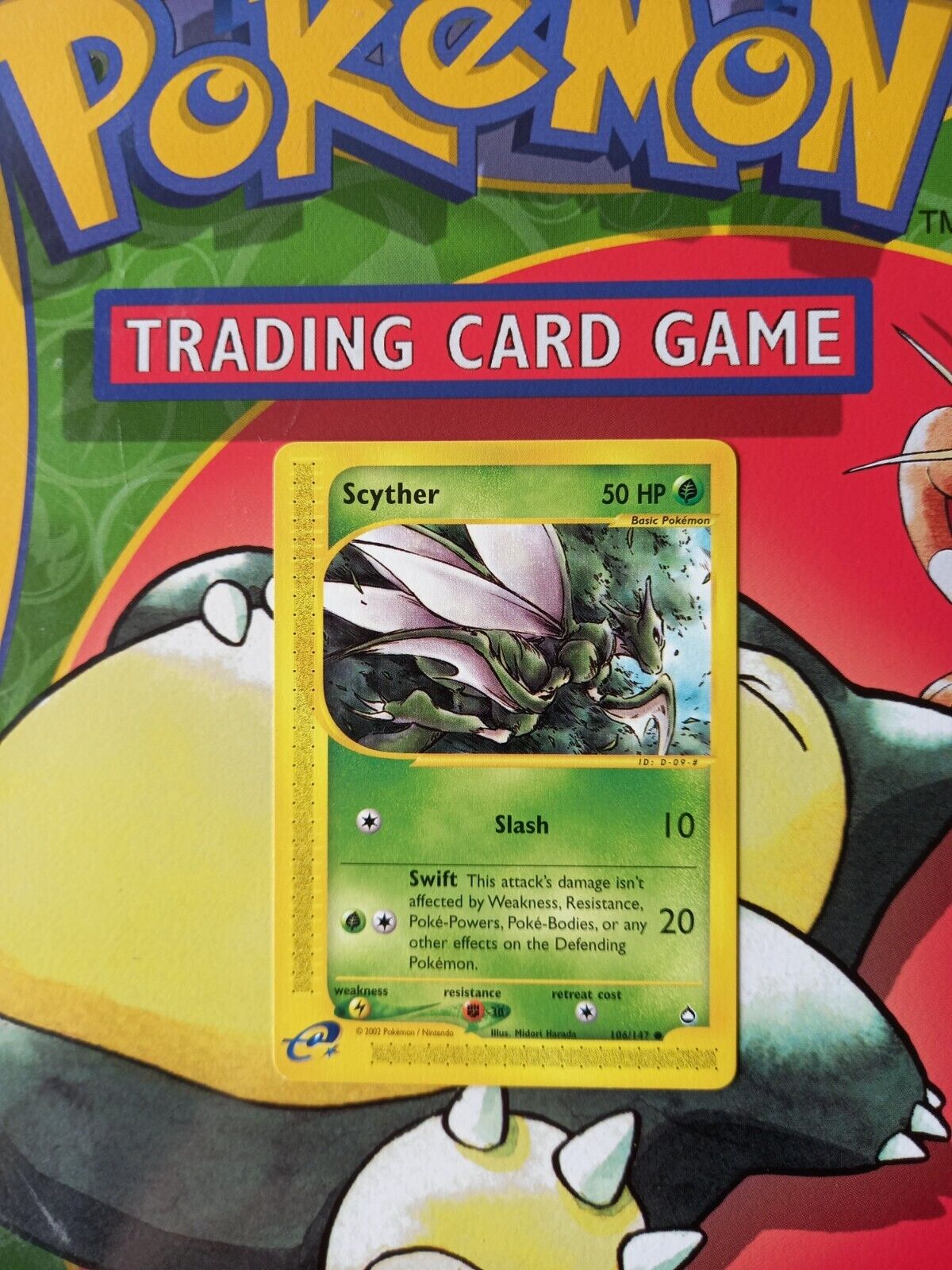 Scyther 106/147 Aquapolis Pokemon Card