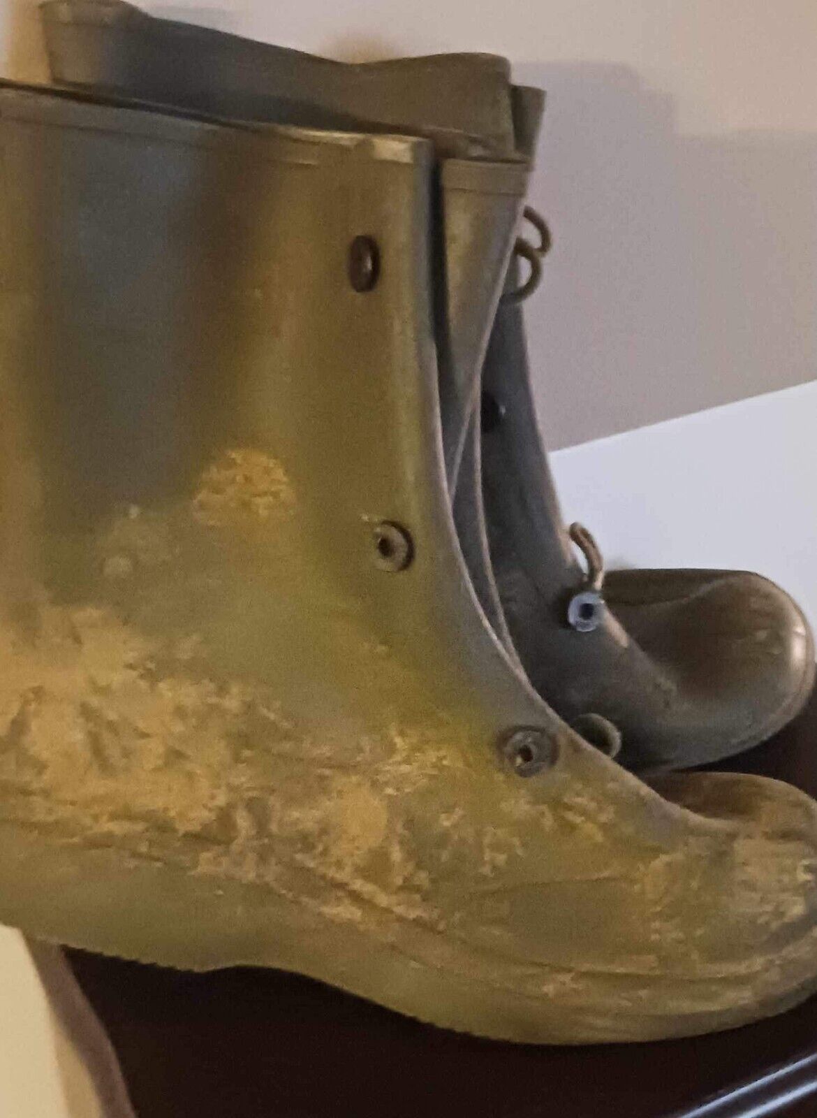 Authentic and worn in Vietnam waterproof boots