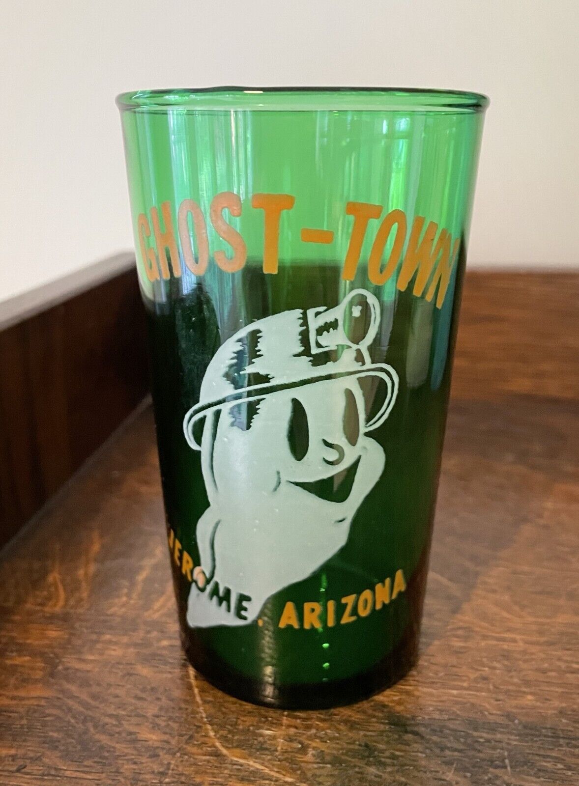 Ghost Town - Jerome Arizona - Souvenir Glass – Vintage 1950’s 60’s - RARE