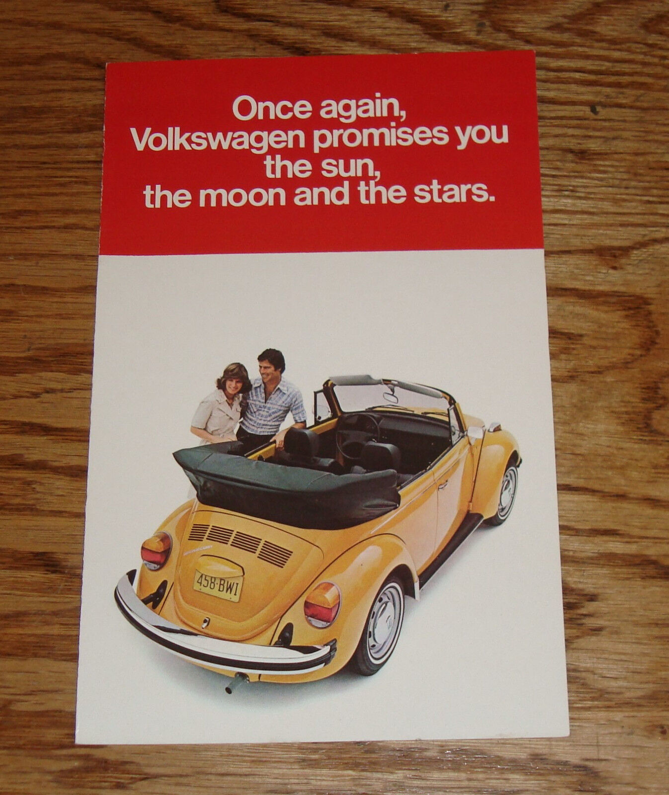 Original 1978 Volkswagen VW Beetle Convertible Sales Folder Brochure 78