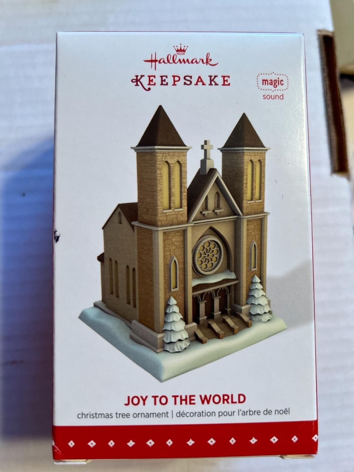 New Hallmark Keepsake Joy To The World W/Battery Christmas Tree Ornament