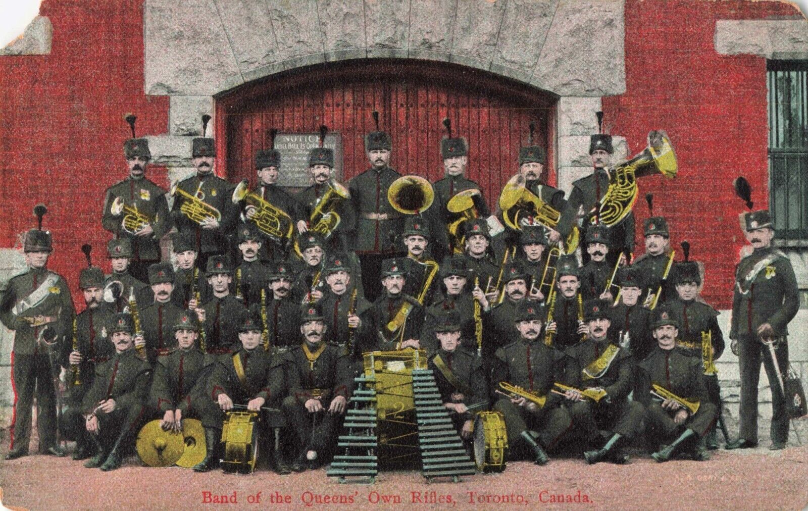 Band of the Queens\' Own Rifles Toronto Ontario Canada c1910 Postcard