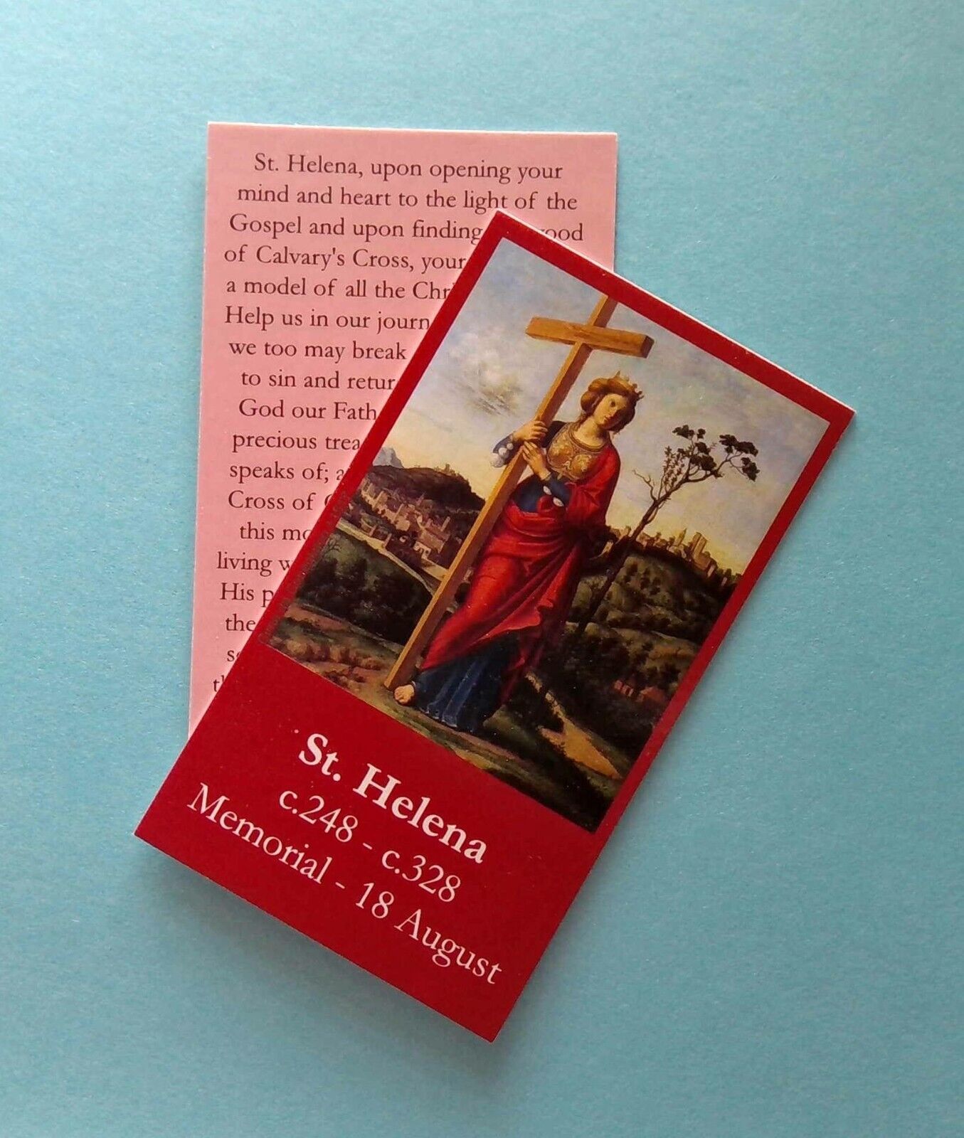 Holy Card Prayer Card Saint Helena found Jesus Christ\'s Cross New 2018 Card