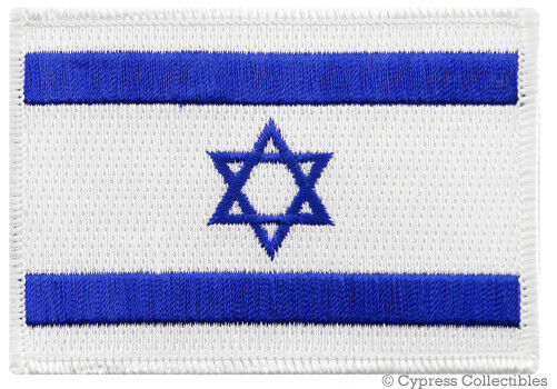 ISRAEL FLAG PATCH Star of David JEWISH ISRAELI embroidered Jerusalem IRON-ON