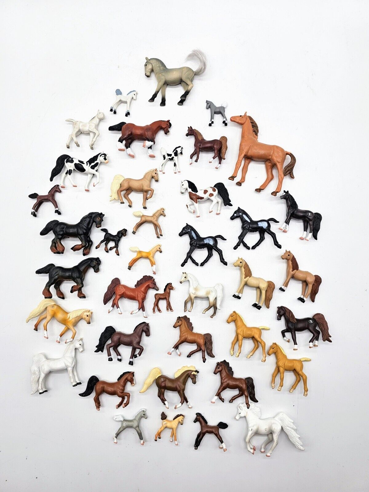 Vintage Lot Of 39 Empire Mini Horses Toys Equestrian