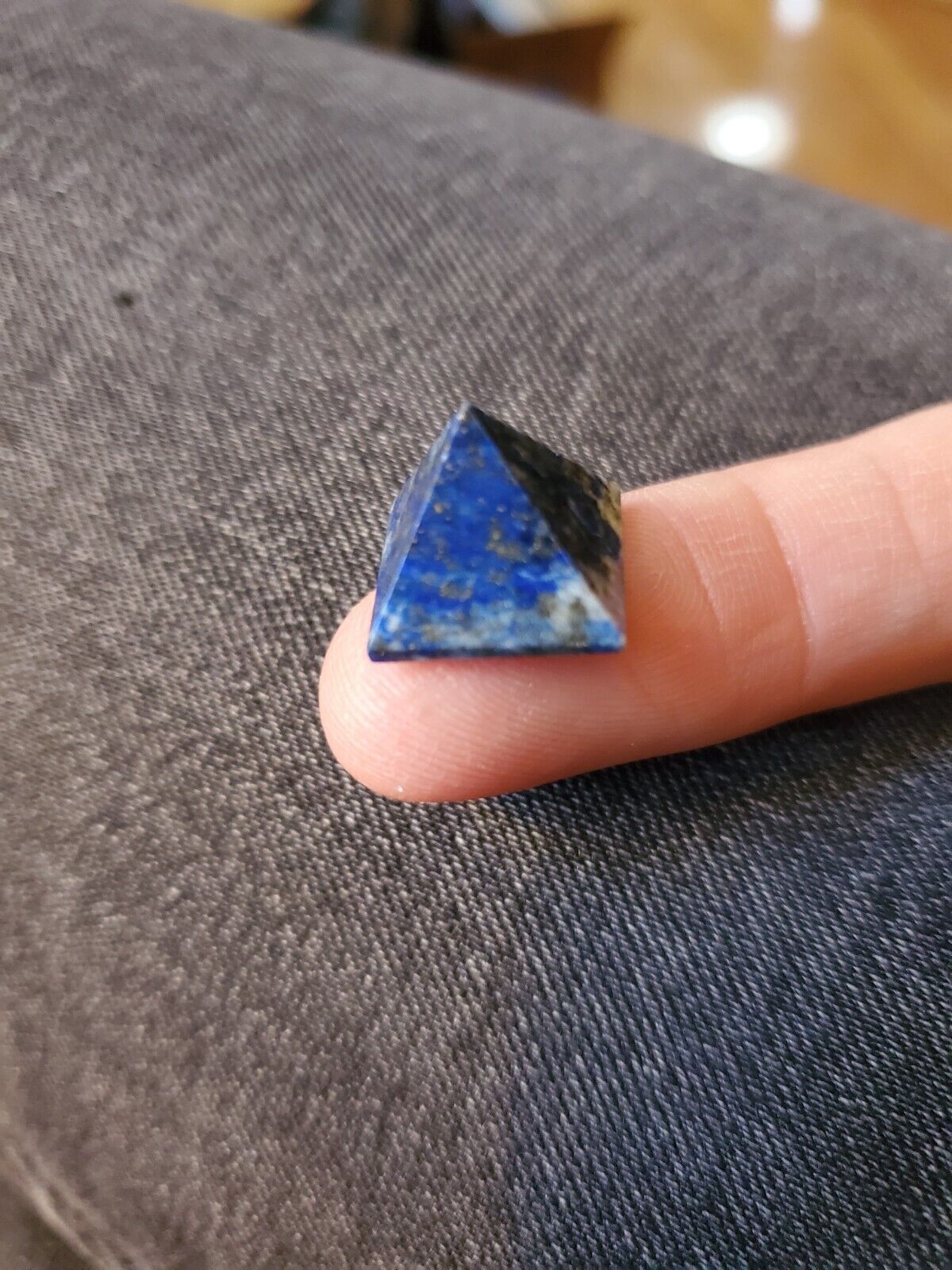 Tiny Lapis Lazuli Pyramids Super Cute 1pc
