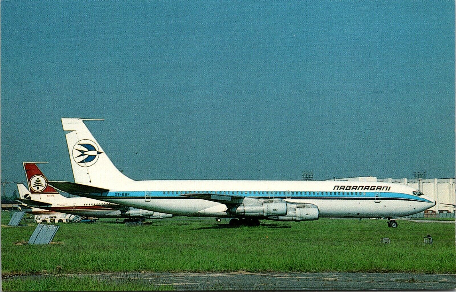 Postcard Boeing 707-328C Naganagani Compagnie Nationale  - Mary Jayne\'s 