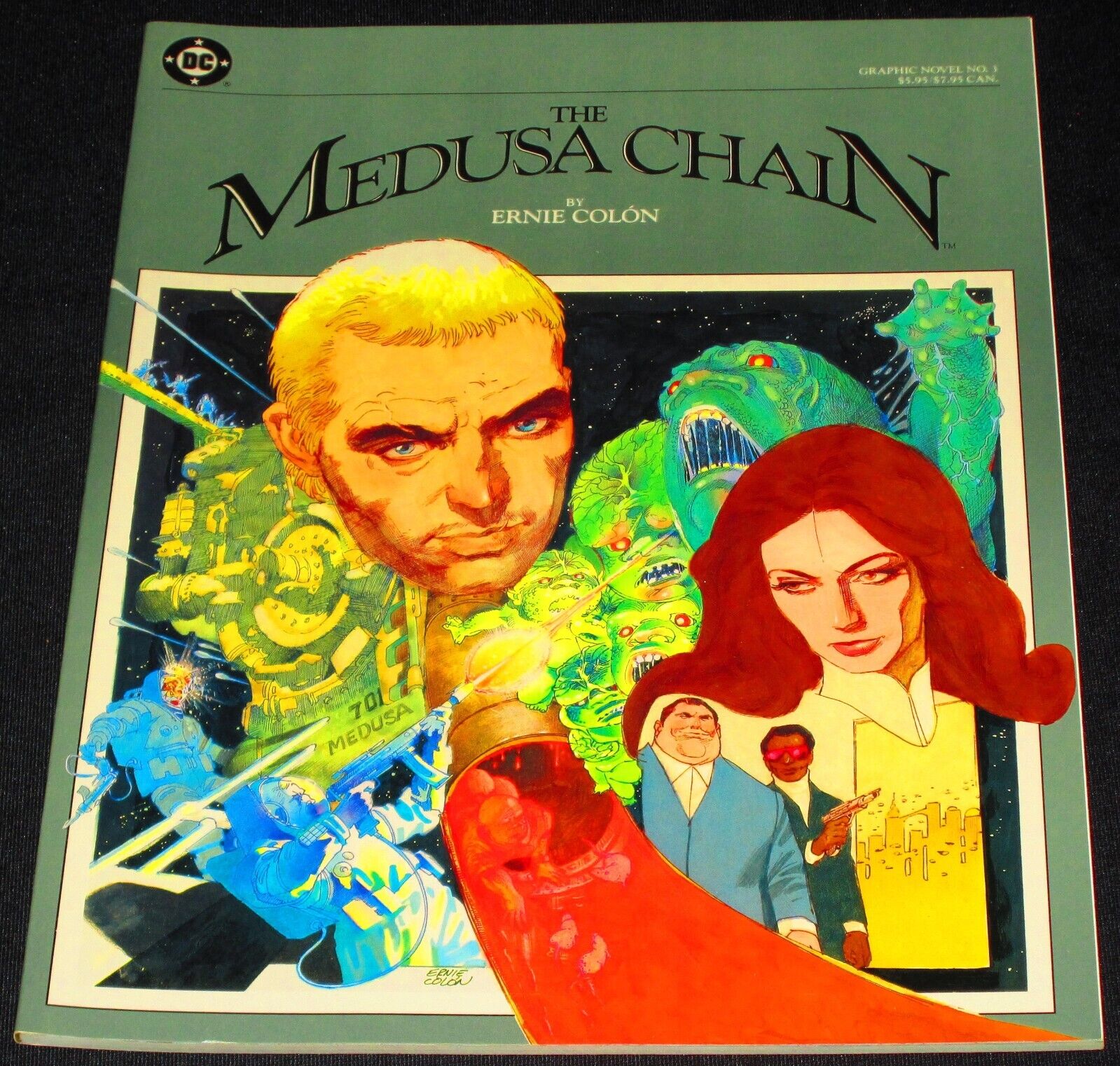THE MEDUSA CHAIN by Ernie Colon Graphic Novel [DC 1984] NM- or Better