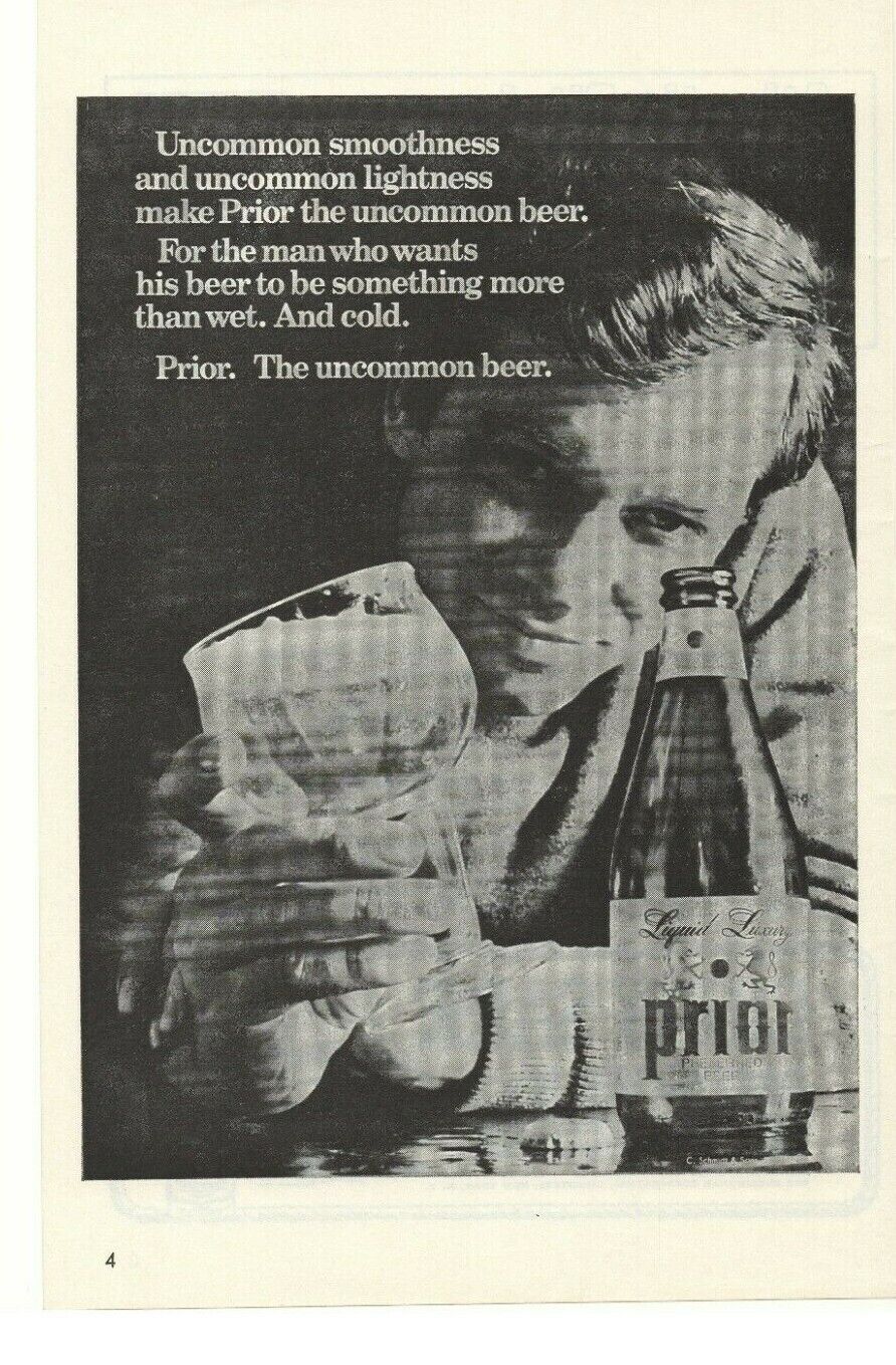 1968 Prior Beer Advertisement