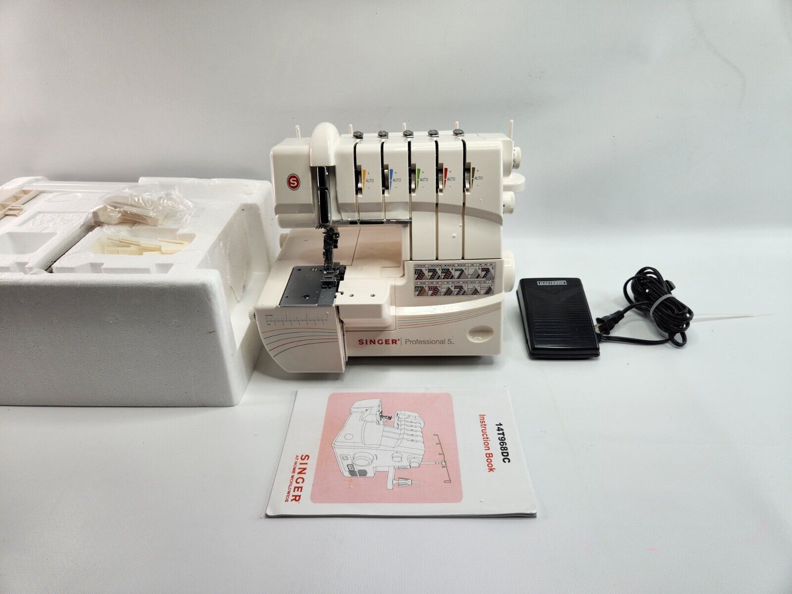 SINGER 14T968DC Serger Overlock with 2-3-4-5 Stitch - Preowned