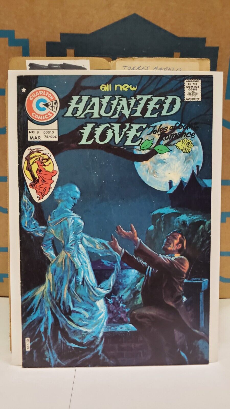 Haunted Love 8, Charlton, 1975; Mint-; comic book; P Morisi, Sanho Kim, W Howard