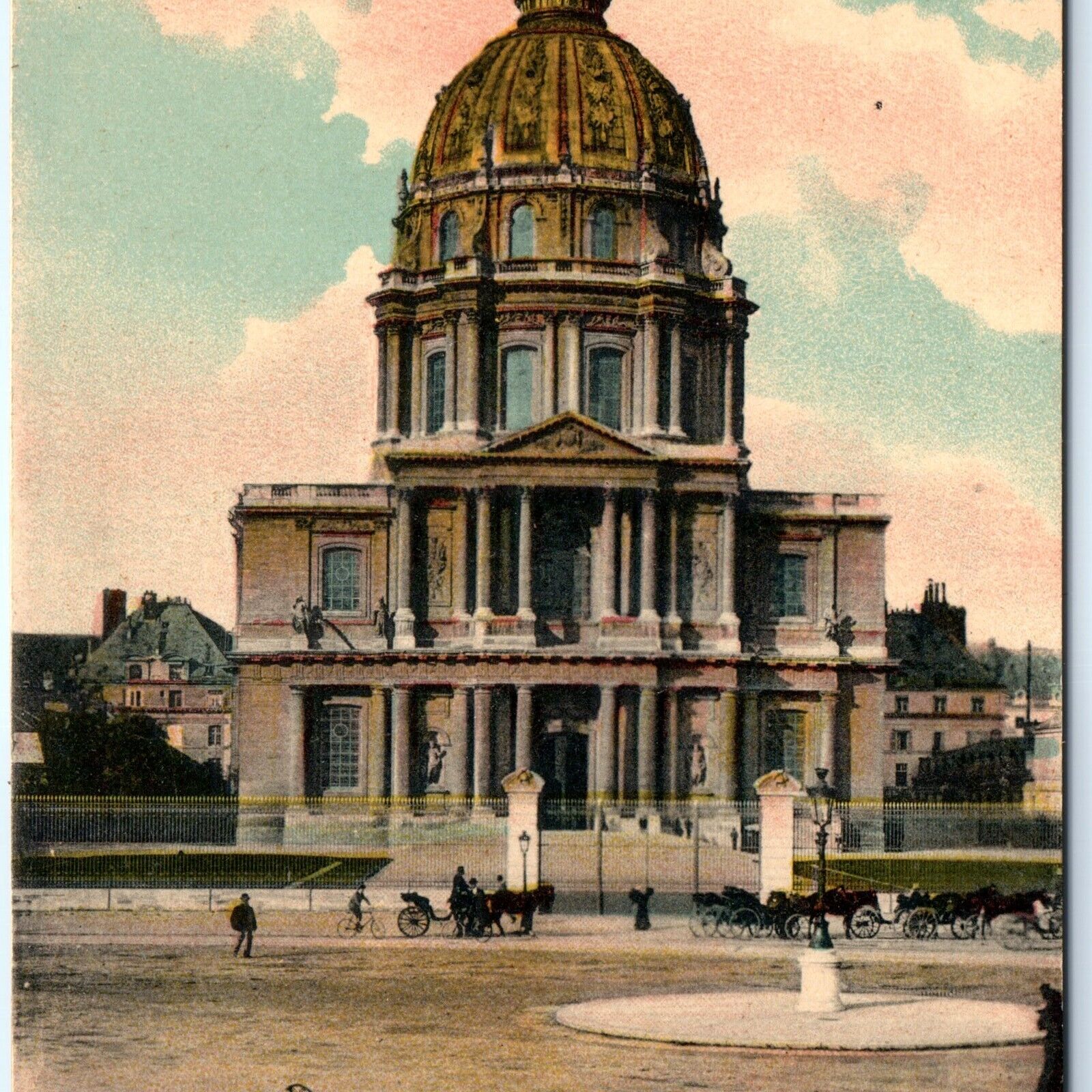 c1910s Paris, France Le Dome des Invalides Church Napoleon\'s Tomb Postcard A121