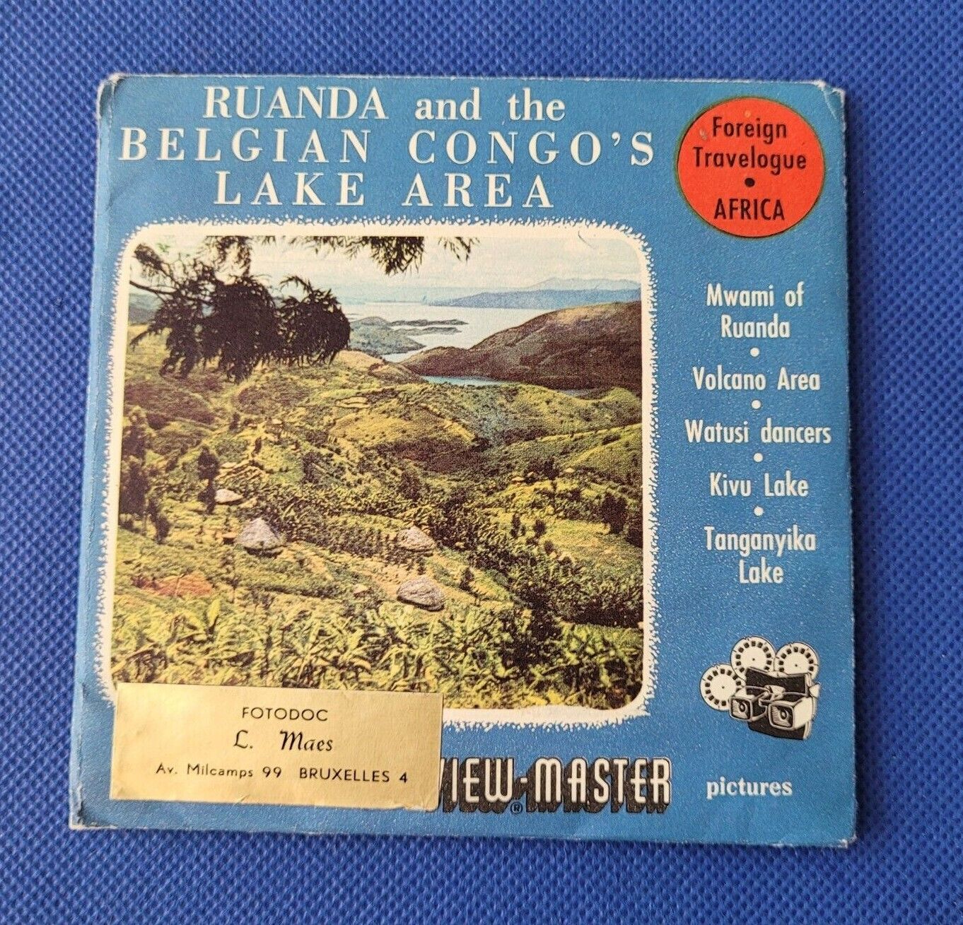 Ruanda & the Belgian Congo's Lake Area 3791, 3792, 3793 view-master Reels Packet