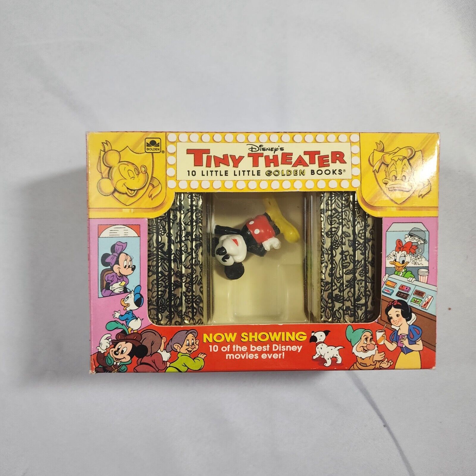 1993 Collectors Disney\'s Tiny Theater Vintage 10 Little Golden Books Box