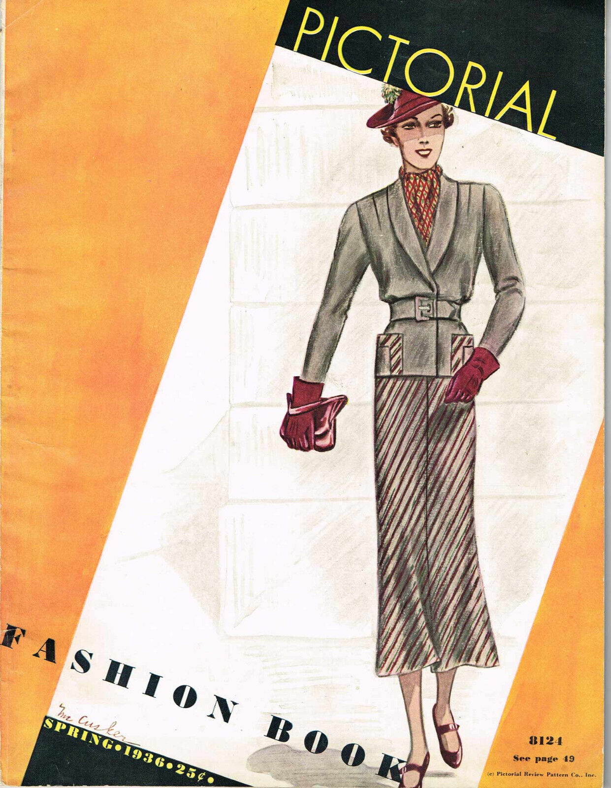 Rare 1930s Pictorial Review Spring 1936 Sewing Pattern Catalog 52pg Ebook on CD