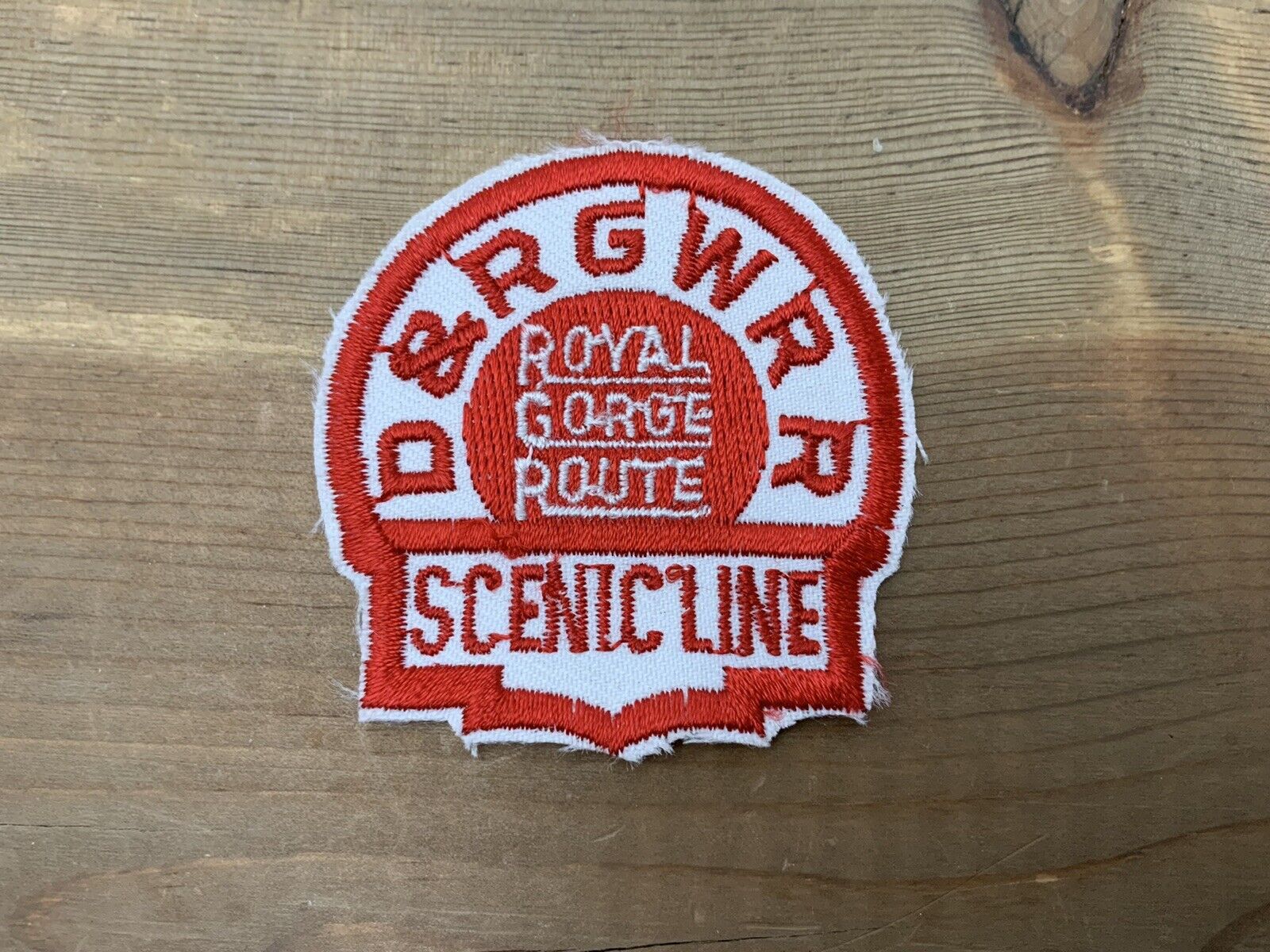 Vintage Train Patch Royal Gorge Route D&RGWRR Railroad RR 2\