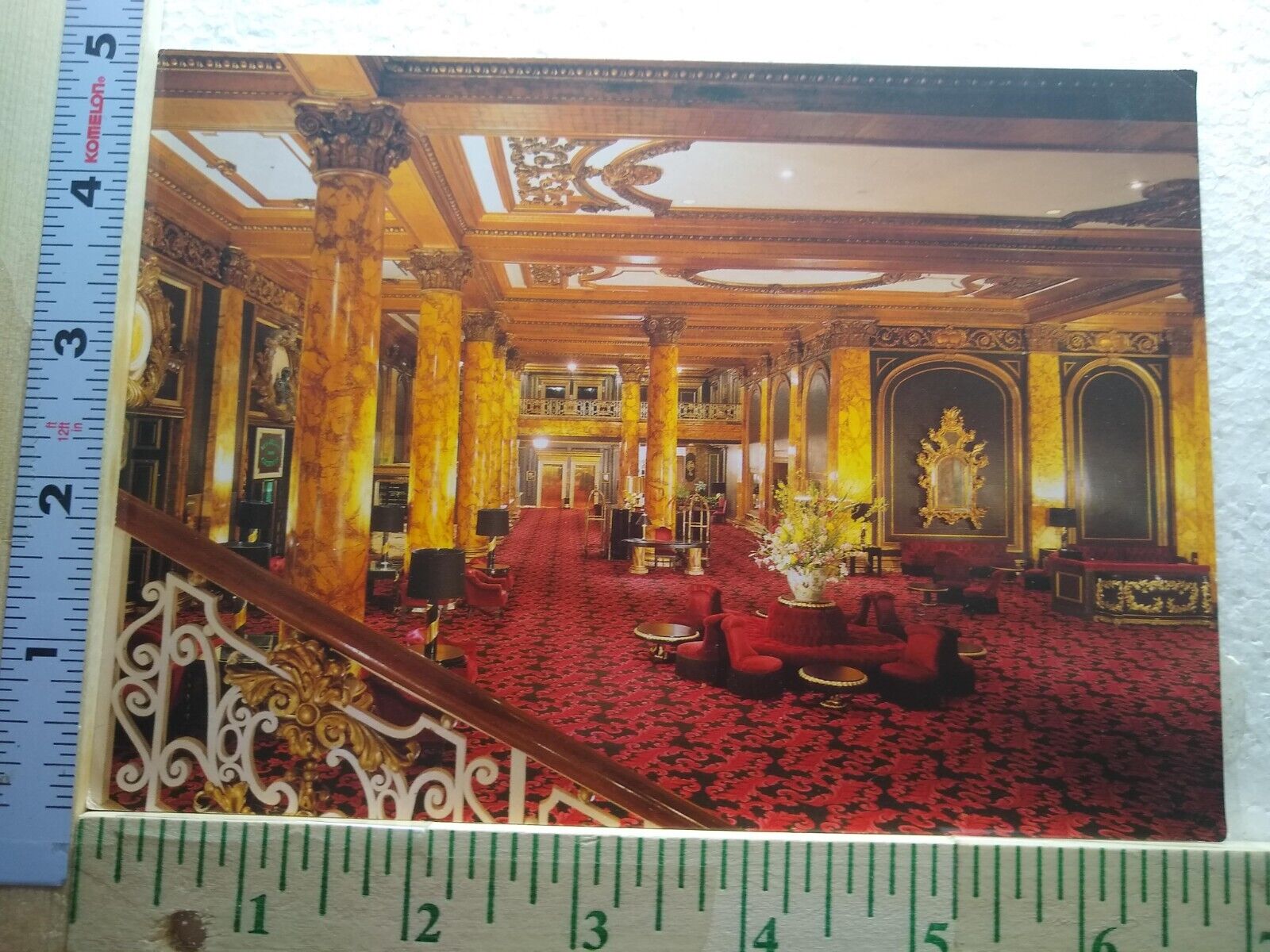 Postcard Lobby of Fairmont Hotel San Francisco California USA