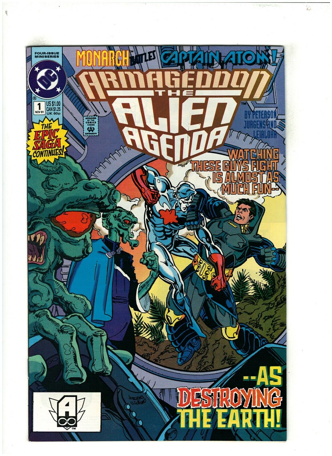Armageddon The Alien Agenda #1 VF/NM 9.0 DC Comics Captain Atom