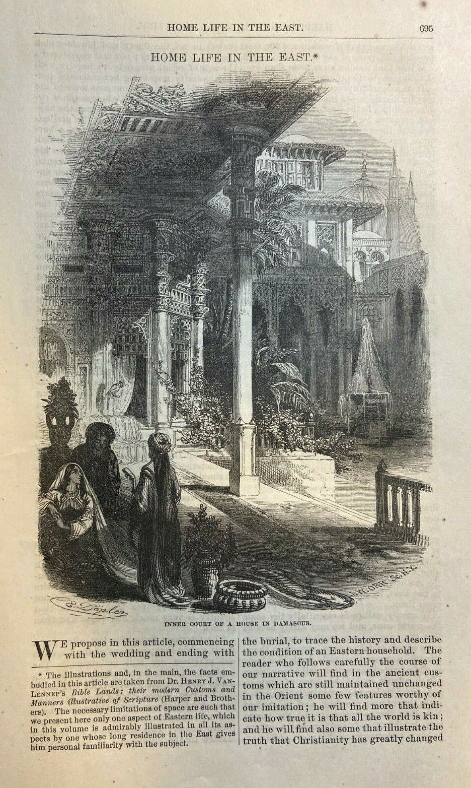 1876 Home Life in the Far East Damascus illustrated
