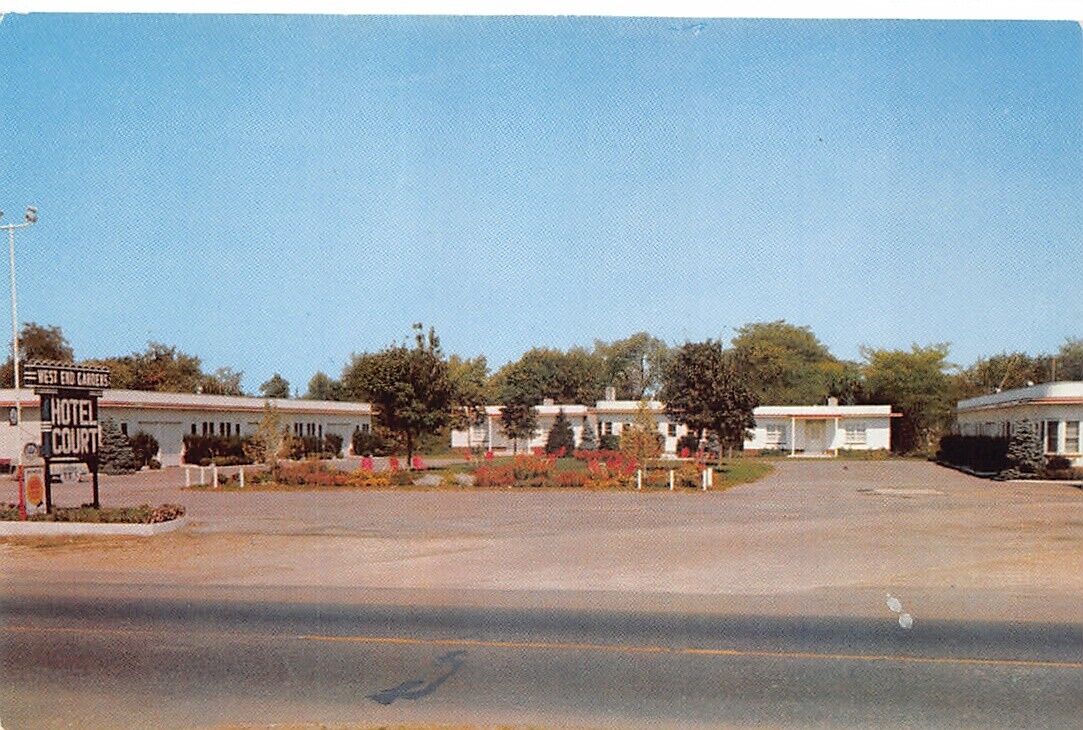 West End Gardens Cecil County Elkton Maryland Street View Vintage Postcard CP322