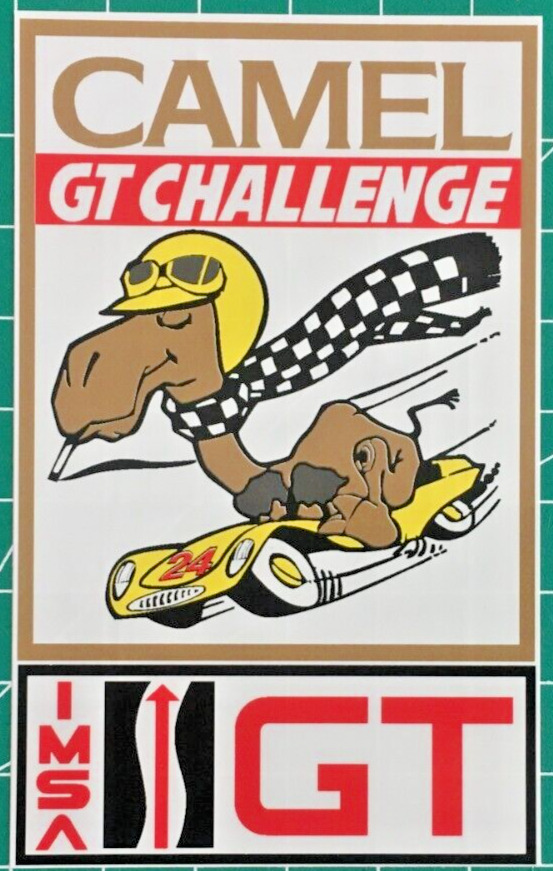 Vintage Sports Car Racing Sticker - IMSA Camel GT Challenge Racing - Smokin\' Joe