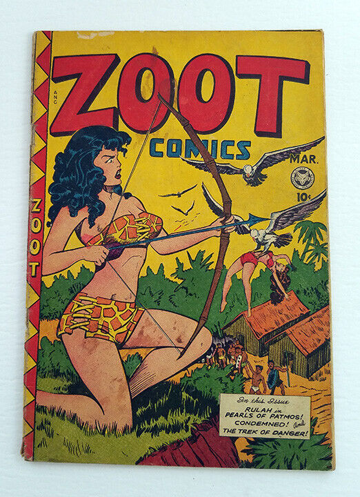 Zoot Comics #14 March 1948 Fox SOTI Headlights Bondage Torture -C/A Kamen